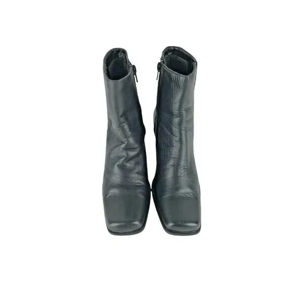 Croft & Barrow Womens Black Side Zipper Block Heel Ankle Bootie Size‎ US 6.5 M - Picture 4 of 9